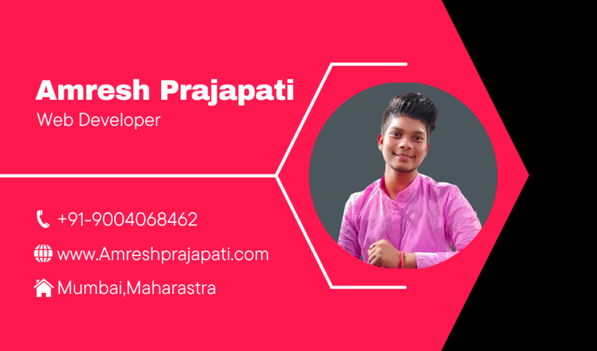 Amresh Prajapati Web Developer 02