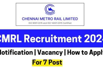 CMRL Recruitment 2024