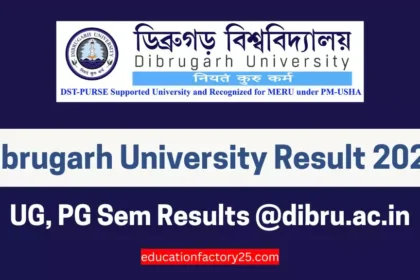 Dibrugarh University Result 2024