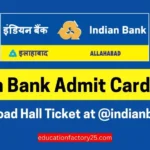 Indian Bank Admit Card 2024