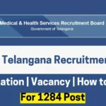 MHSRB Telangana Recruitment 2024